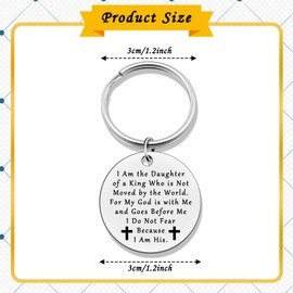 Jielahua 12PCS Religious Gifts Keychains Spiritual Encouragement For Mom Sister Christian Present Religious Faith Gifts for Women Men Keyring Birthday Graduation Christmas Thanksgiving