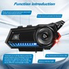 Motorcycle Helmet Bluetooth,Bluetooth 5.3 EDR Wireless Motorcycle Headset Automatic Answer