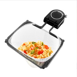 Abflusssieb Küchenspüle mit Saugnapf, Küche Rückstände Filter Faltbarer Waschbecken Sieb mit 100 Filterbeuteln, 2 in 1 Sink Strainer und Lappenaufbewahrungsregal