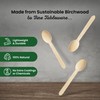 Eco Leaf 100pcs Disposable Wooden Spoons, 16cm, Biodegradable & Compostable