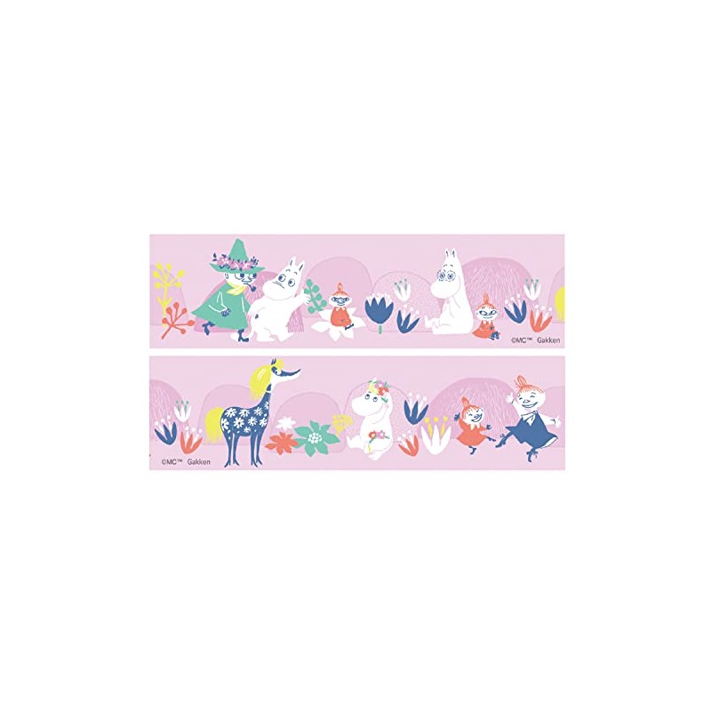 Gakken StaFul Moomin Masking Tape, Clear, 1.2 inches (30 mm)