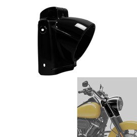 TCMT 7" ABS Headlight Nacelle Cover Fit For Harley 2014-2025 Road King FLHR Gloss Black Replace For 55800091/61300095/61300095