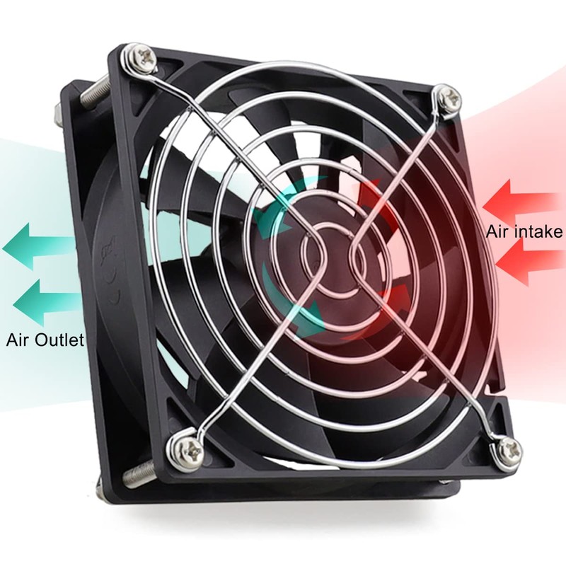 GDSTIME 2 Pack 92mm x 92mm x 25mm 12V Dual