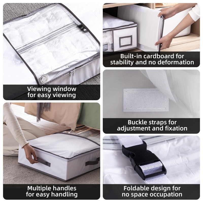TAILI Under Bed Jumbo Vacuum Seal Storage Bags for Comforters