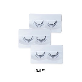 Black 11MM eyelashes 3 sets eyeliner artificial eyelashes / 블랙11MM속눈썹 3세트 아이라인 인조눈썹