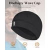 Black Men's Wave Cap - Adjustable 360 Training Cap with