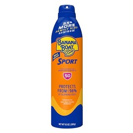 Banana Boat Sport Ultra SPF 50 Sunscreen Spray – Water Resistant Broad Spectrum Sun Protection for Outdoor Activities, 9.5oz