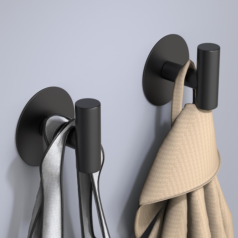 VINHOLD Self-Adhesive Coat Hooks, Stainless Steel Heavy Duty Wall Hooks,