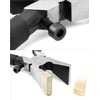 QWORK Pack of 40 Silver Lanyard Blanks with Key Ring