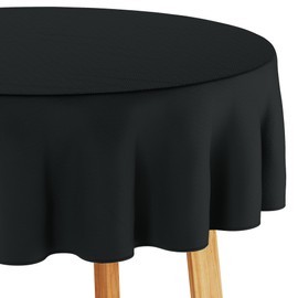 Filumi Tablecloth 140 x 240 cm Oval Black Washable for Indoor Outdoor Geometric Zigzag Pattern Verte