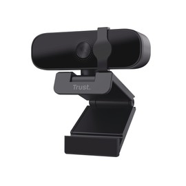 Trust Oran 1080p Webcam for PC, Full HD USB Web Cam with Privacy Cover, 30 FPS Computer Camera with Microphone, Universal Stand, 85% Recycled Plastics, Webcam for Laptop Desktop Mac Windows