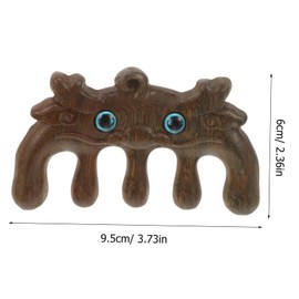 Healvian Wide Tooth Hair Comb for Curly Hair Dual-sided Carvings for Scalp Massage and Detangling for Celebrations