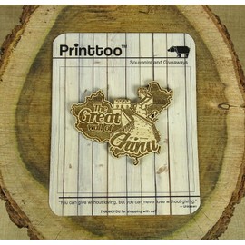 Great Wall of China Wood Engraved Wooden Fridge Magnet Souvenir Gift