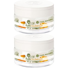 Yves Rocher DUO PACK PURE CALÉNDULA: 2 cremas faciales de día y noche regeneradoras (50 ml C/U)