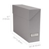 Bigso Lovisa Fiberboard Label Frame 12 File Storage Box, 9.4