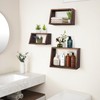 idee-home Bathroom Floating Shelves for Wall, Wood Farmhouse Decorative Wall