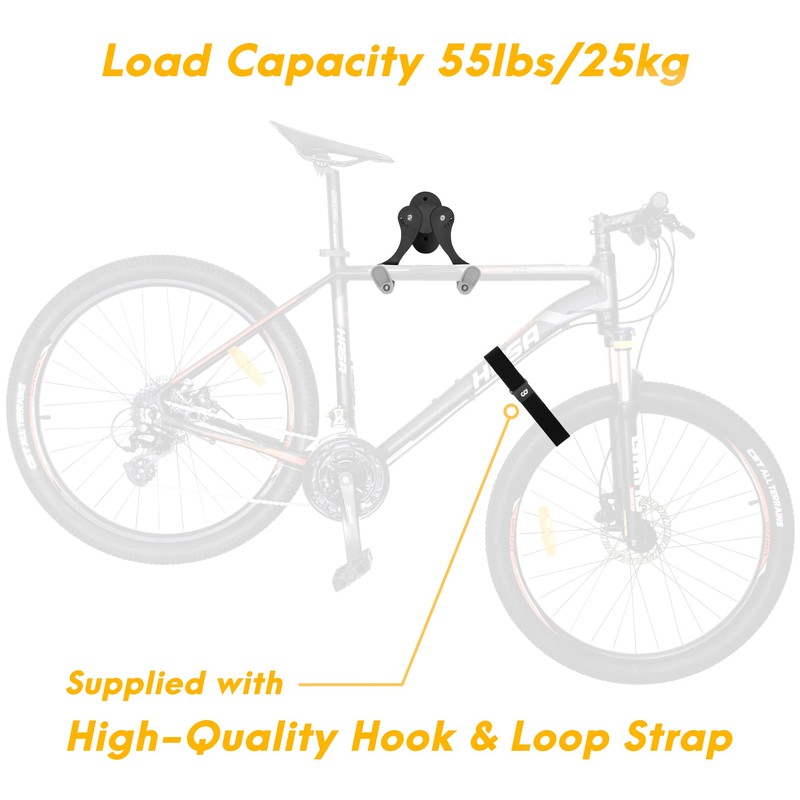 CyclingDeal Pack of 2 Bike Rack Straps - Bicycle Wheel
