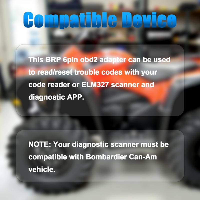 AMHTDOL OBD2 Adapter for BRP 6 Pin to 16 Pin
