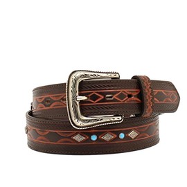 ARIAT Concho Men's Studded Belt, brown