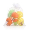 com-four® Easter Eggs in Bright Colours and Designs with Ribbon