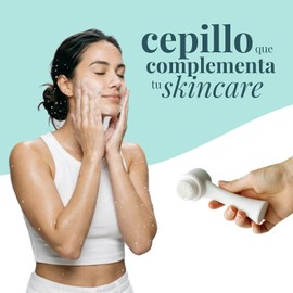 Cepillo Facial Limpiador de Doble Cara: Cerdas Suaves de Silicón para Limpieza Profunda de Poros, Exfoliación y Masaje – Todos Tipos de Piel