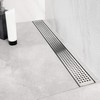 Neodrain 36-Inch Offset Side Outlet Linear Shower Drain with Quadrato