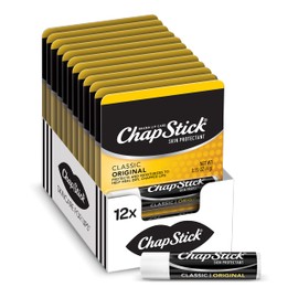 ChapStick ChapStick Classic Original Lip Balm Tubes, Lip Care - 0.15 Oz (Pack of 12)