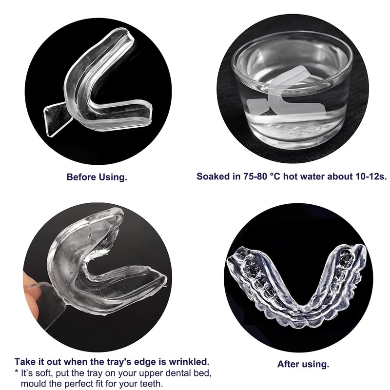 Teeth Whitening Trays Kit 6packs, Thermoform Moldable Tray for Whitening
