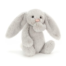 Jellycat Bashful Grey Bunny Stuffed Animal, Medium 12 inches - Rabbit and Bunny Plush Toy - Classic Children's Gift
