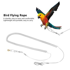 Tnfeeon Parrot Bird Anti Bite Fly Exercise Rope Lead Kits for Cockatiels Starling Birds Bird Flying Toys 6 m Anti Bite Fly Exercise Rope (Foot Ring Diameter 4.5 mm)