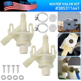 Unbranded 2*RV Toilet Water Valve Flush Ball Kit 385311641_For Dometic Sealand 300 310 320