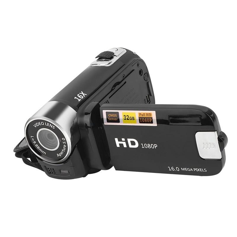 Videocámara con Cámara de Vídeo, Zoom Digital de 16X, Pantalla
