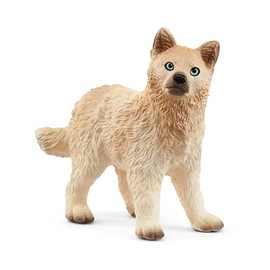 Schleich Wild Life - 5cm Arctic Wolf Cub Toy Figurine. Realistic Hand-Painted Hard Animal Toys for Boys and Girls. Durable Educational Wolf Figure for Imaginative Play. Kids and Toddlers Ages 3+ 14881