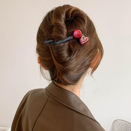 Yheakne Vintage Perlen Haarspange Barrette Perlen Twist Haarspange Banane Haarspange Haarnadel Kralle Clip Pferdeschwanz Halter Kopfschmuck Dekorative Accessoires Für Frauen