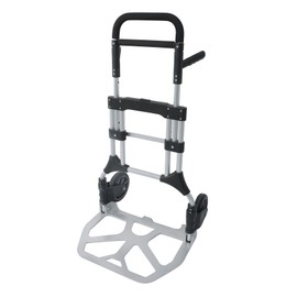 waltyotur 500 lb. Folding Trolley, Luggage Trolley with 8” Wheels and Two Elastic Cords - Collapsible Hand Trucks for Home, Office