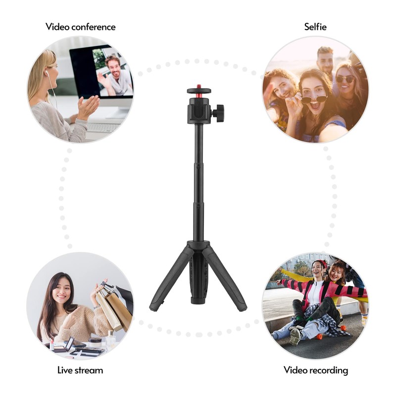 Lightweight Portable Mini Tripod Extendable Tripod Stand Handle Grip with