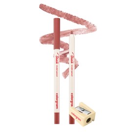 COLORGRAM SKETCH SCULPT PENCIL 04 GINGER BROWN 4B | Multi-Use Facial Drawing Pencil for Eyeliner, Overlip, Browbone, & Eyewhole Makeup | Long-Lasting, Smudge-Proof | Includes Built-in Sharpener