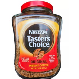 Nescafé Tasters Choice Original Instant Coffee, 7 Oz Glass Jar, Kosher Passover