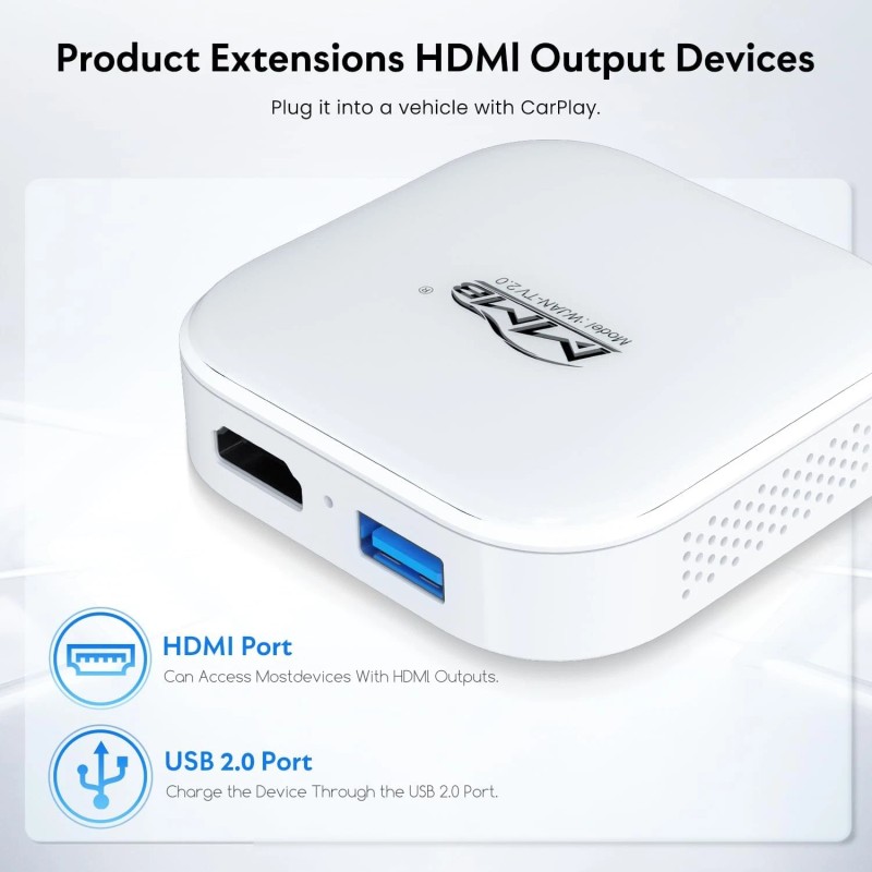 MMB Wireless CarPlay & Android Auto Box Adapter, Built in