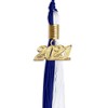 Endea Graduation Double Color Tassel with Gold Date Drop (Royal