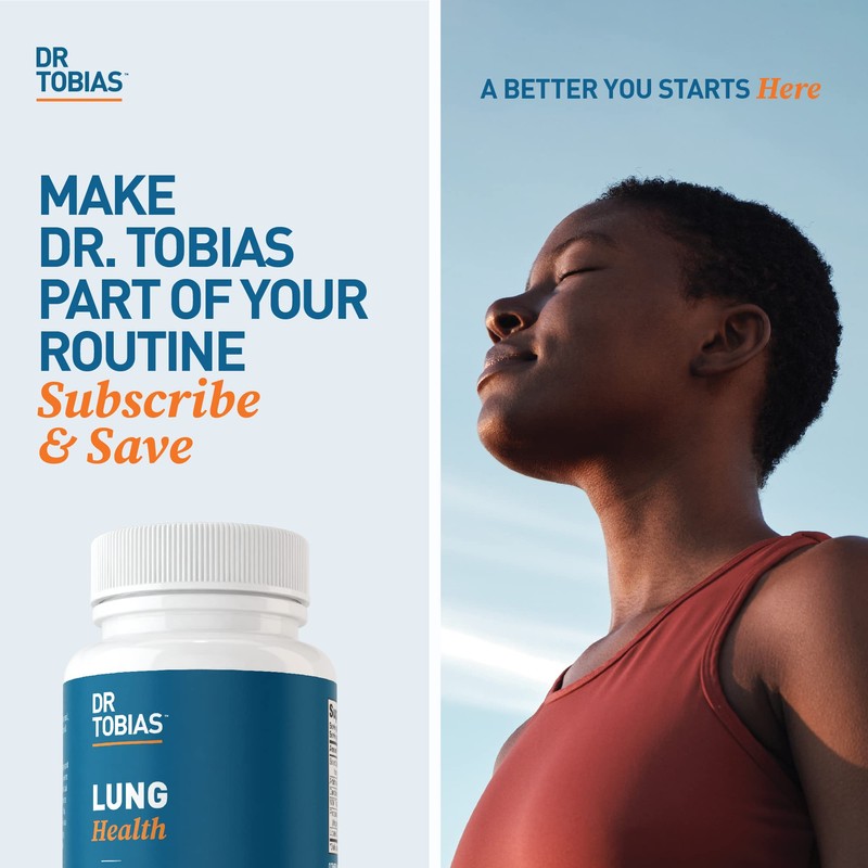 Dr. Tobias Lung Health Supplement with Vitamin C, Butterbur, Quercetin
