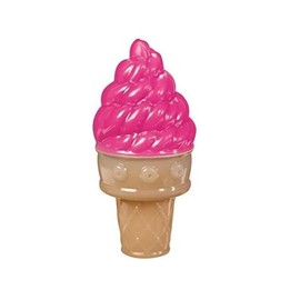 Cooling Dog Toys Fun Summer Ice Cream Cone & Popsicle Look Choose Color & Shape(Pink Ice Cream Cone)