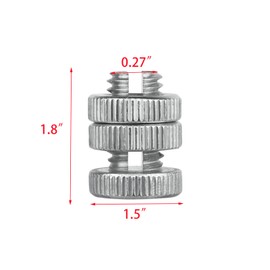 Coshar 20Pcs Split Bolt Clamps Aluminum Split Nut Clamps Split Bolt Clamp for Grounding Rod Connection