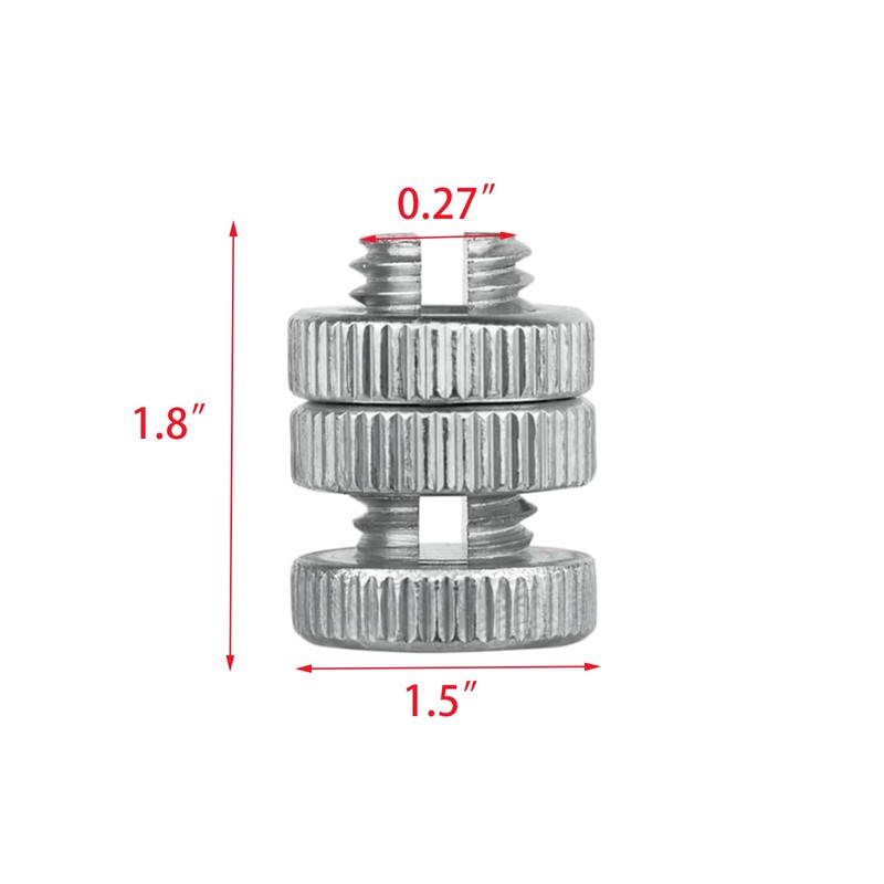 Coshar 20Pcs Split Bolt Clamps Aluminum Split Nut Clamps Split