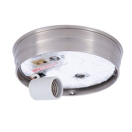 B&P Lamp 6 Inch Fitter Wired Flush Mount Ceiling Fixture (Grey)