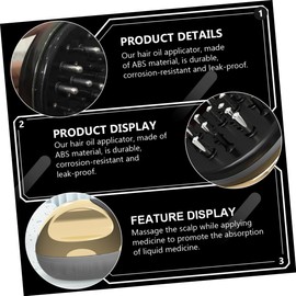 TOVINANNA 2pcs Scalp Serum Roller Scalp Massage Applicator Hair Care Tool Electric Scalp Applicator Comb for Hair Growth