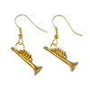 Miniblings Trumpet Earrings Trumpet Earrings Pendant Gold-Plated Music Gold Mini