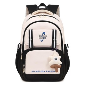 IvyH Children's Backpack Girls Stylish School Backpack for Girls and Teenagers - Waterproof Casual Daypack Large, Perfect as a School Bag for 3-6th Grade Girls, 8536# Black, Rucksack Backpacks