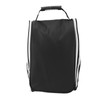 Golf Shoe Bag Convenient PU Leather Black Waterproof Dustproof Sport