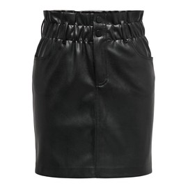 ONLY ONLMAIYA-Miri Leather Look Female Skirt in Leather Look, black